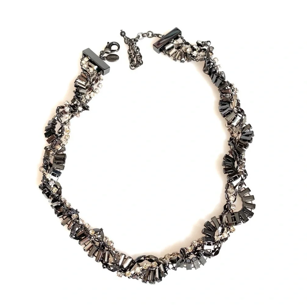 EXPRESS Necklace Rhinestones Statement - Picture 5 of 7